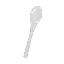 Lot De 1000 Cuillères à Dessert Réutilisables En Plastique Transparent – 7,5 Cm Pour Gâteaux, Mousses, Fêtes - 12
