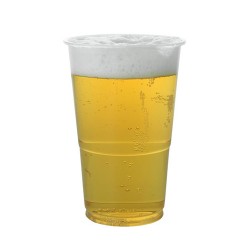 Verre à bière 1/2 pinte en PP transparent