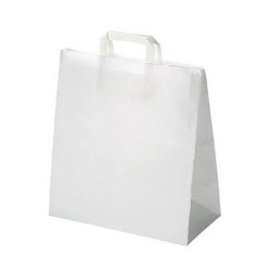 Sac cabas en papier kraft blanc